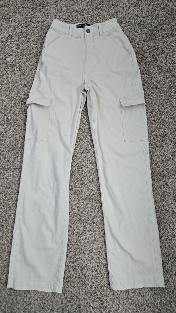 Hollister Ultra High-Rise Dad Cargo Pant Gorpcore Painter Utility Sz 23 Straight